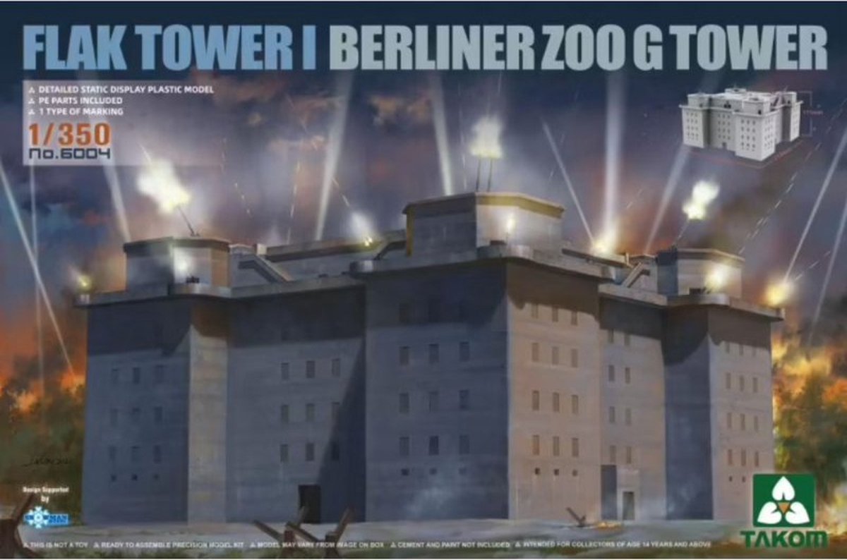 Takom | 6004 | Flak Tower I Berliner Zoo G Tower | 1:350